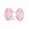 Handmade Ribbed Lampwork Beads LAMP-N042-01A-1