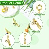 5Pcs 5 Styles Sport Ball Theme Brass Enamel European Dangle Charms KK-CJ0003-89-3