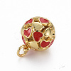 Brass Enamel Charms KK-Q252-023-NF-3