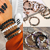 2 Strands Natural Lava Rock Beads Strands G-SP0001-28-6