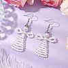 Glass Seed Beads Angle Dangle Earrings EJEW-MZ00288-01-2