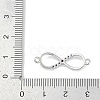 Brass Micro Pave Colorful Cubic Zirconia Infinity Connector Charms KK-Q028-65P-3