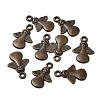 Tibetan Style Angel Alloy Pendants TIBEP-A579-AB-NR-3