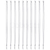 10Pcs Tarnish Resistant 304 Stainless Steel Curb Chains Slider Necklaces Making AJEW-GO00054-1
