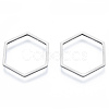 Non-Tarnish 201 Stainless Steel Linking Rings STAS-N090-T13-1-1