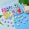 80Pcs 8 Colors Handmade Polymer Clay Charms CLAY-YW0001-74-5