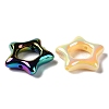 UV Plating Rainbow Iridescent Acrylic Bead Frames PACR-E003-02-3