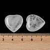 Natural Quartz Crystal Heart Palm Stones G-M416-09F-4