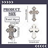 30Pcs Alloy Rhinestone Slide Charms FIND-SC0010-33-2