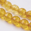 Natural Quartz Crystal Beads Strands X-G-G099-F6mm-19-3