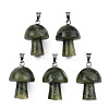 Natural Southern Jade Pendants G-N0325-10P-1