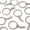 50Pcs Iron Keychain Ring IFIN-FS0001-56-2