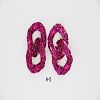 Alloy & Glass Dangle Stud Earrings FS-WG3D9CC-06-1