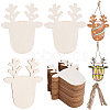 3 Sets Wooden Pendant Decorations WOOD-SC0001-86B-1