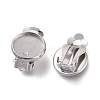 Tarnish Resistant 304 Stainless Steel Clip-on Earring Setting STAS-I166-33P-5