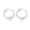 201 Stainless Steel Huggie Hoop Earring Findings STAS-P283-01W-S-1