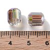 Electroplate Column Glass Beads EGLA-A043-02-HR01-3