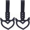 2Pcs ABS Plastic Devil Heart Rear Bumper Warning Handle Ring HJEW-SP0001-51D-1