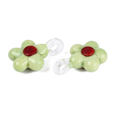 Handmade Lampwork Pendants LAMP-Q039-21K-1