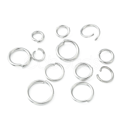 12 Styles 304 Stainless Steel Open Jump Rings Sets DIY-FS0004-13-1