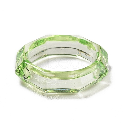 Transparent Acrylic Finger Rings LS-RJEW-T010-09B-1