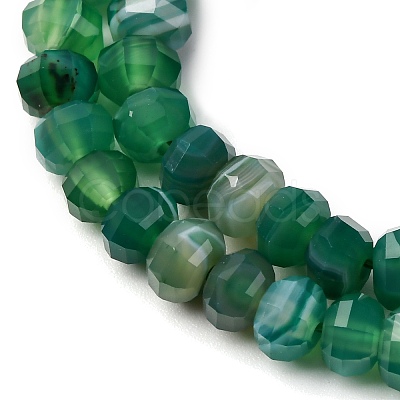 Natural Banded Agate Beads Strands G-P587-D02-01B-1