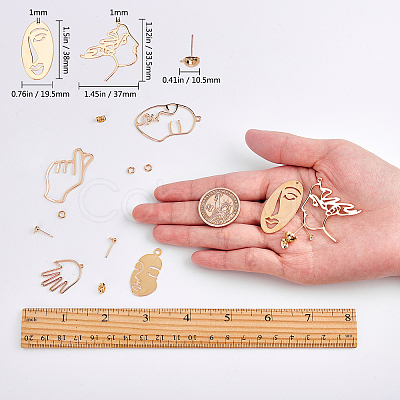 DIY Human Body Theme Earring Making Kits DIY-SC0011-78G-1