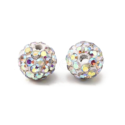 Pave Disco Ball Beads RB-Q195-8mm-AB-1