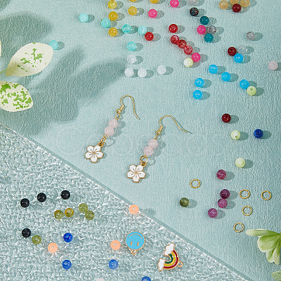DIY Imitation Gemstone Jewelry Making Finding Kit DIY-DC0002-89-1