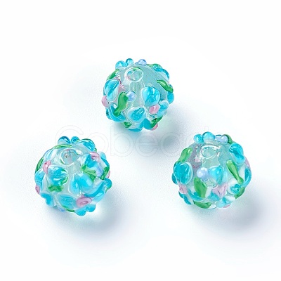 Handmade Bumpy Lampwork Beads LS-LAMP-E021-07A-1