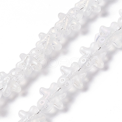 Electroplate Glass Beads GLAA-P005-M-1