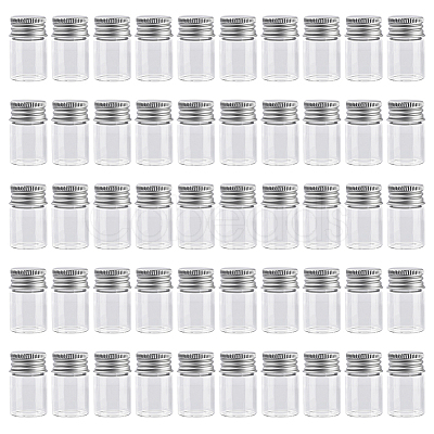 50Pcs Glass Bottles Bead Containers CON-DR0001-06A-1