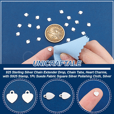 20Pcs 925 Sterling Silver Chain Extender Drop STER-UN0001-60-1