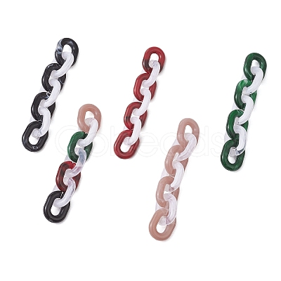 Acrylic Handmade Cable Chains AJEW-JB01358-1
