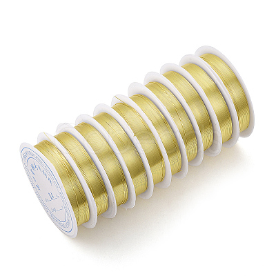 Round Copper Jewelry Wire X-CWIR-Q006-0.2mm-G-1