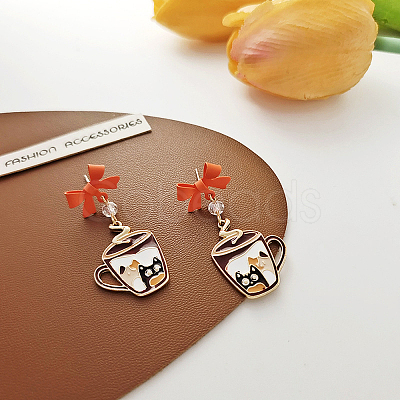 Alloy Enamel Pendants ENAM-CJC0004-37-1