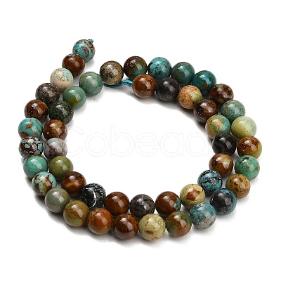 Natural Turquoise Beads Strands G-G475-A05-8mm-1