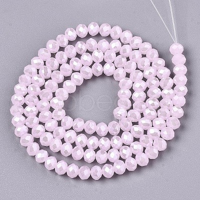Electroplate Glass Beads Strands EGLA-A034-J2mm-A03-1