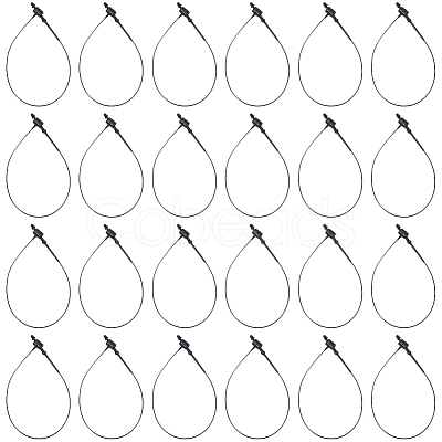 1000Pcs Plastic Snap Lock Hang Tag String CY0001-12-1