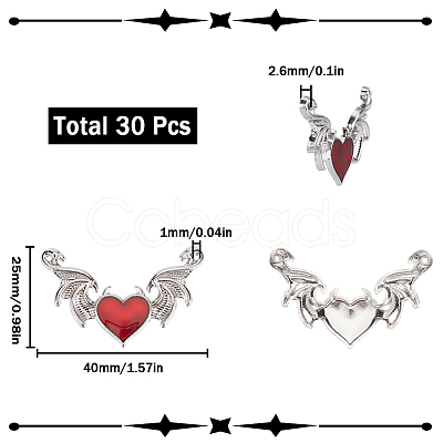 30Pcs Halloween Alloy Enamel Connector Charms FIND-SC0007-24-1