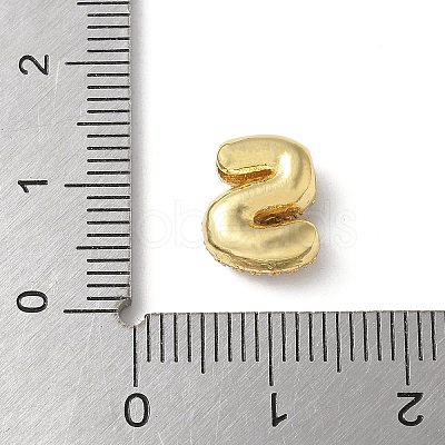 Brass Micro Pave Cubic Zirconia Beads KK-P290-61G-S-1