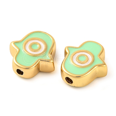 Rack Plating Brass Beads KK-H486-03G-05-1