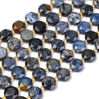 Natural Dumortierite Beads Strands G-C116-A113-01-1