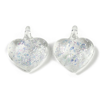 Lampwork Pendants FOIL-K003-02C-1