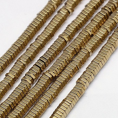 Electroplate Non-magnetic Synthetic Hematite Beads Strands X-G-J165-2mm-05-1