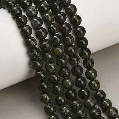 Natural Green Diopside Beads Strands GG-CBA993B-A01-6mm-1