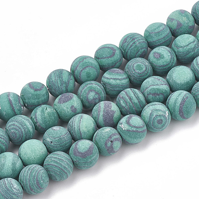 Synthetic Malachite Beads Strands X-G-T106-199-1