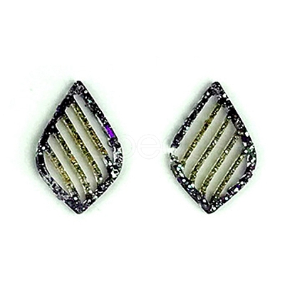 DIY Teardrop with Stripe Pendant Silicone Molds LS-DIY-I099-40-1