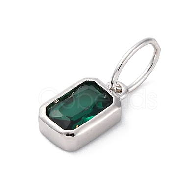 925 Sterling Silver Cubic Zirconia Charms STER-NH0014-01P-05-1