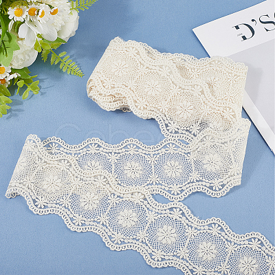 5 Yards Flat Cotton Lace Ribbon OCOR-GF0004-71A-01-1